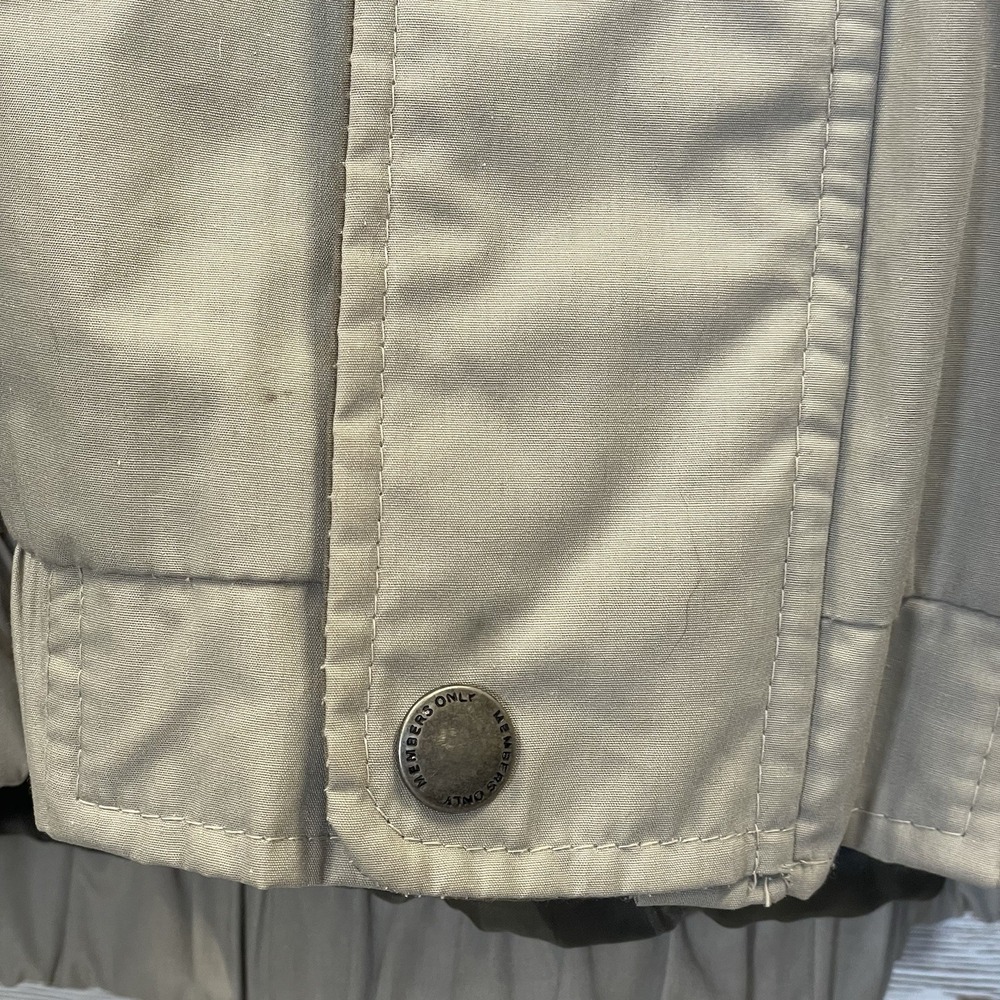 Vintage Members Only Mariner Mens 2X Jacket‎ Beige Full Zip Lined Windbreaker - Picture 11 of 16